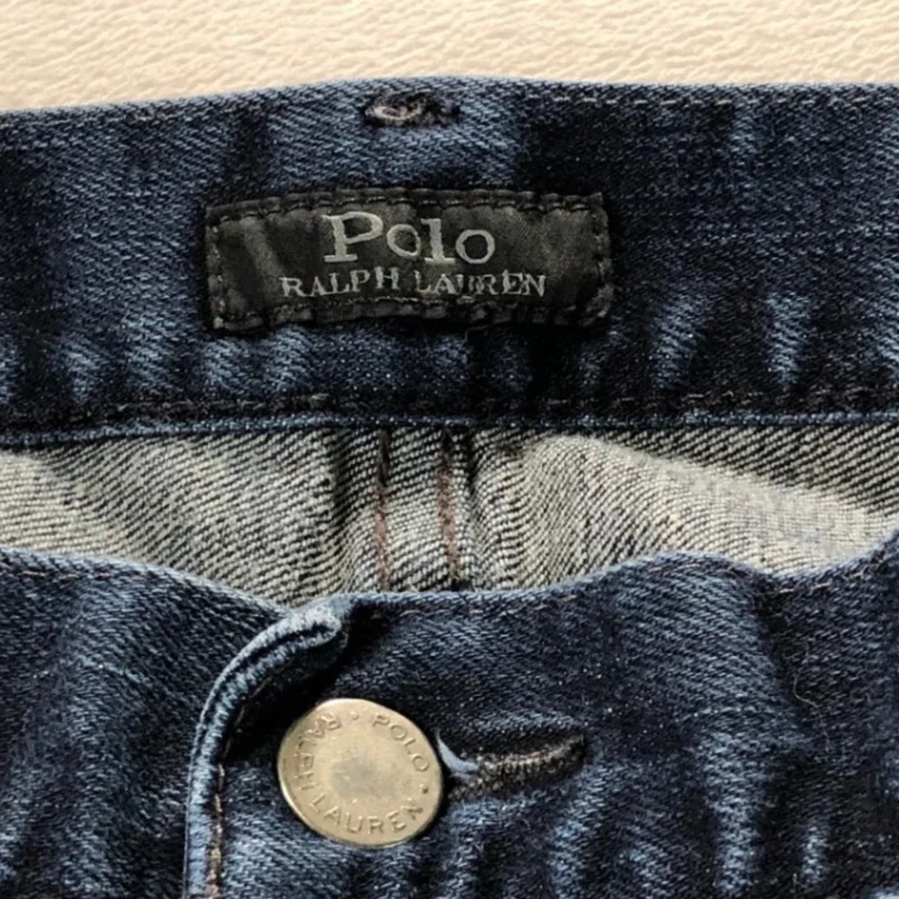 Polo Ralph Lauren Hampton Relaxed Straight Jeans Mens 40x32 Dark Blue Wash Denim